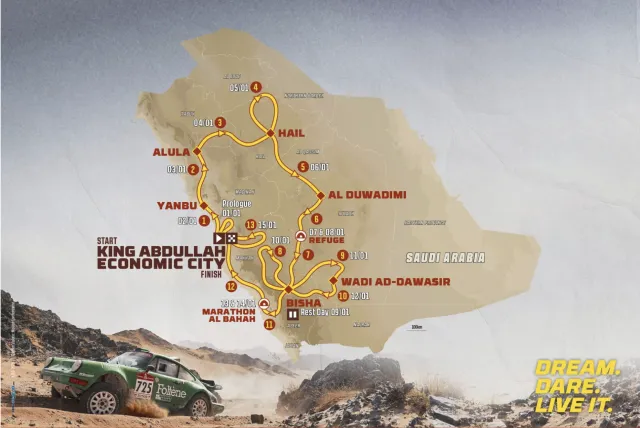 Dakar Classic route across Saudi Arabia with Rally Porsche — Dream. Dare. Live It. — Zeus Racing Team